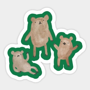 Three Bears Sticker